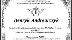 Zmarł Henryk Andrearczyk. Miał 68 lat.