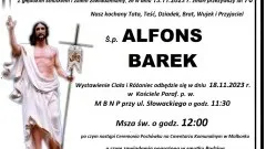 Zmarł Alfons Barek. Miał 76 lat.