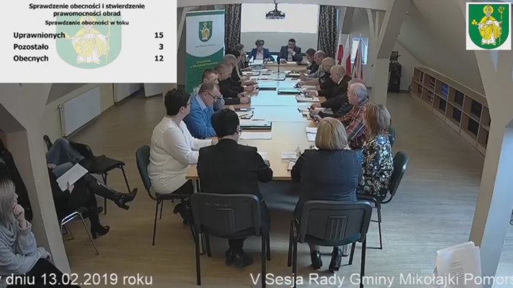 V sesja Rady Gminy Mikołajki Pomorskie
