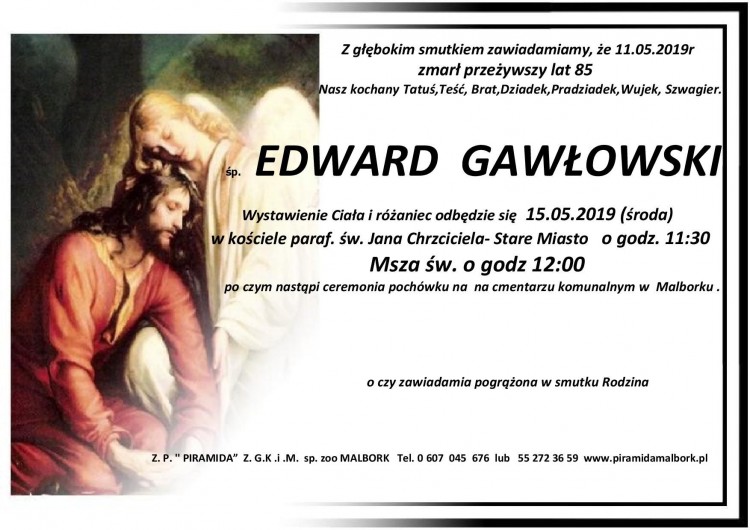 Zmarł Edward Gawłowski. Żył 85 lat