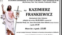 Zmarł Kazimierz Frankiewicz. Miał 92 lata.