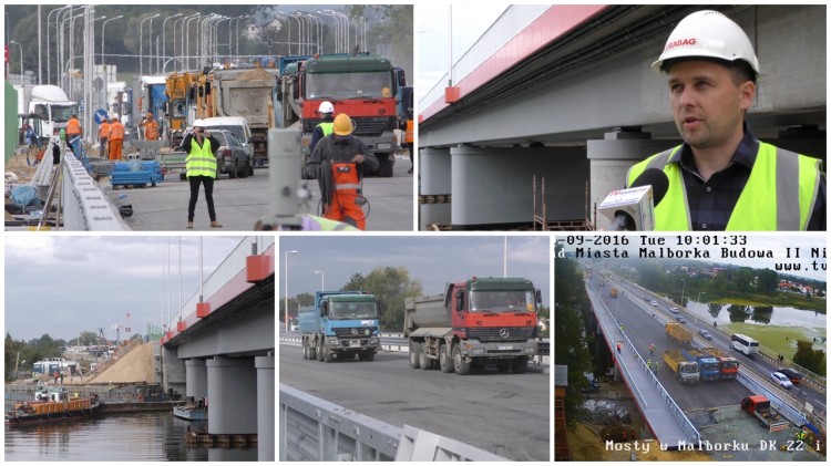 Pierwsze ciężarówki przejechały nowym mostem w Malborku. Zobacz jak&#8230;