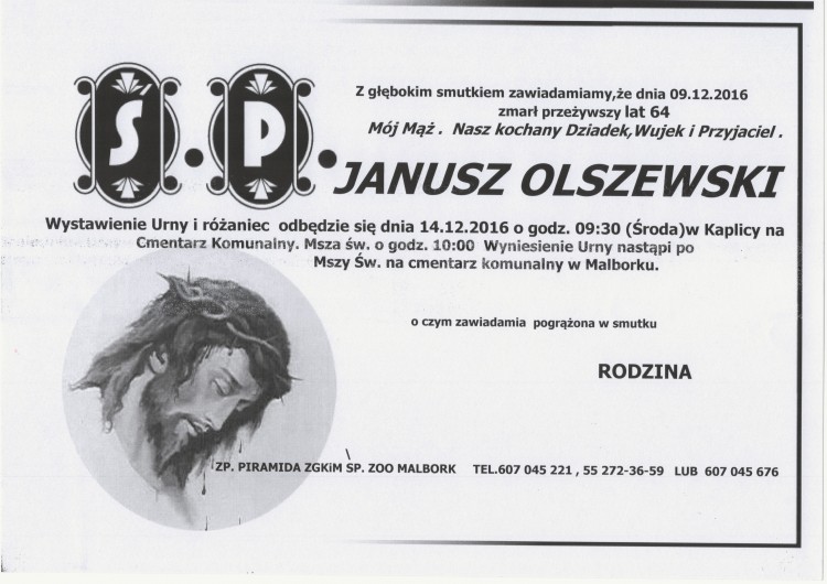 Zmarł Janusz Olszewski. Żył 64 lata.