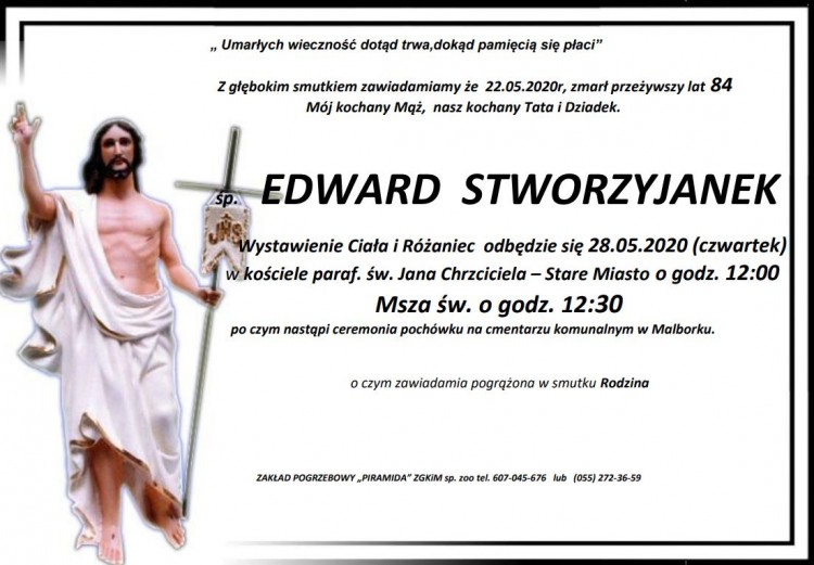 Zmarł Edward Stworzyjanek. Żył 84 lata.
