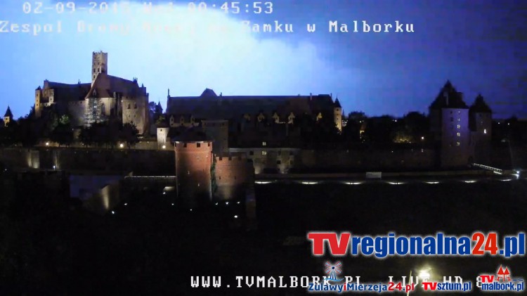 Burza nad Zamkiem w Malborku - 01/02.09.2015
