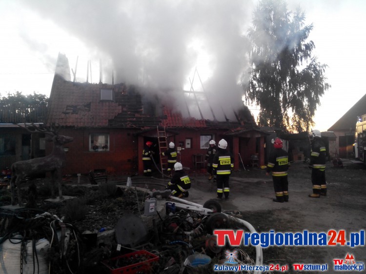 400 tys. zł strat po pożarze budynku mieszkalnego w Kornelach – 10.10.2015